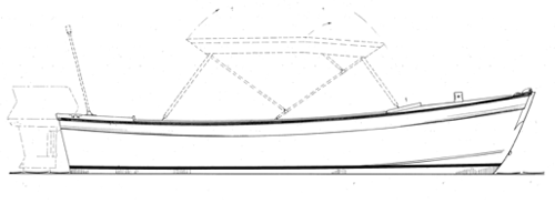 14' 6" Outboard Skiff, LITTLE MOBY WoodenBoat Magazine