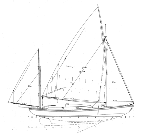 24' 9" Canoe Yawl WENDA | WoodenBoat Magazine