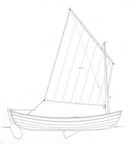 13' Sailing Peapod profile 13' Sailing Peapod profile