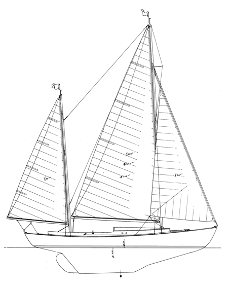 28' Canoe Yawl, Rozinante WoodenBoat Magazine