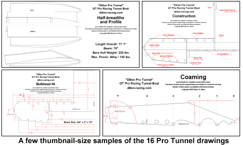 dillon pro tunnel racing outboard powerboat woodenboat