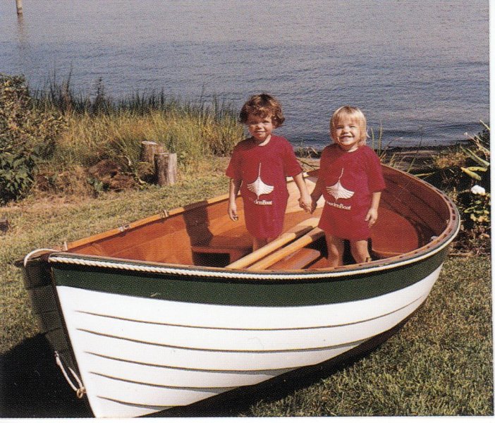 wooden pram boat