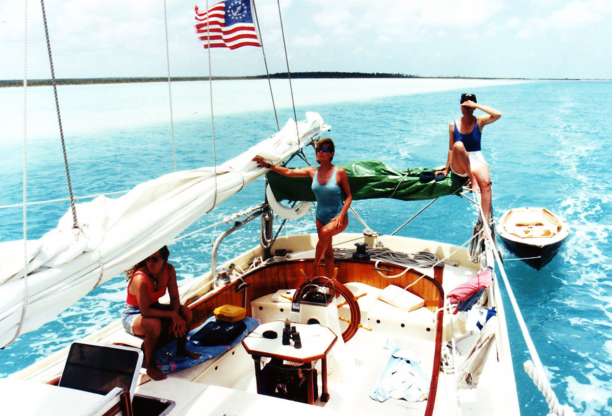 Crew members Amy, Scotty & Kris.