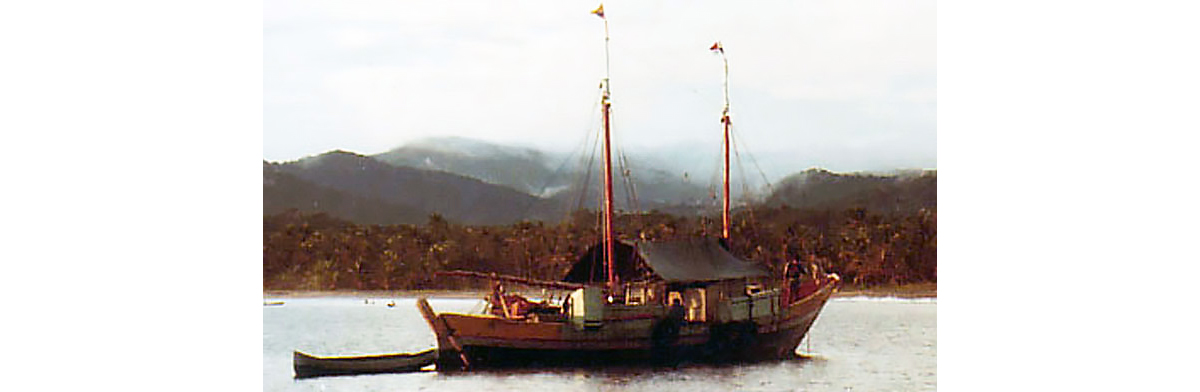 Columbian copra schooner