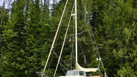 Trimaran RIKKI-TIKKI-TAVI is a John Marples CC40 design.