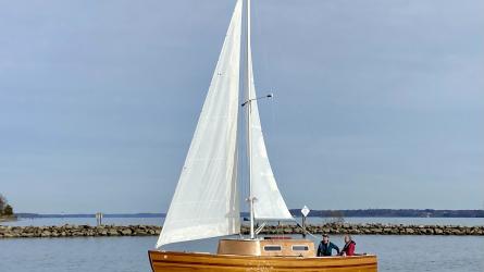 Boat sailing in the Potomac River
