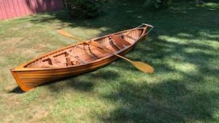 12' 8" Bob Baker Canoe With Model