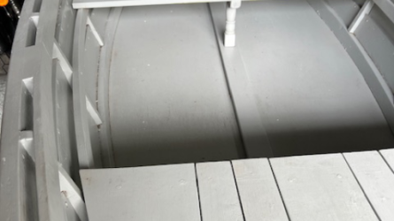 12 10 classic Lapstrake Skiff for sale, inside view