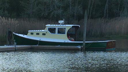 1964 Alvin Beal and Son, docked port side view