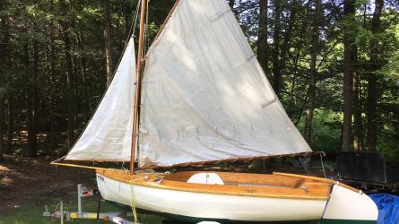with sail up