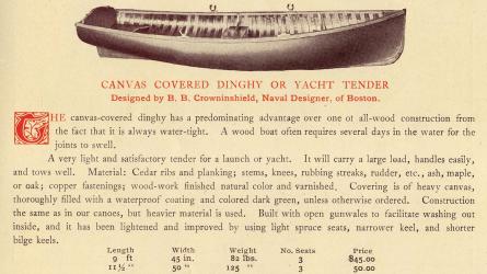 1961 Old Town 11 1/2' Sailing Dinghy, documentation