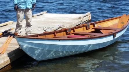 Swampscott Dory, 17', docked in water