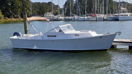 Chesapeake Bay Cruiser, docked port side view