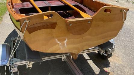 Rowboat and Trailer, view of stern