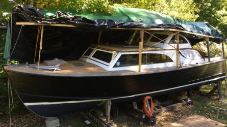 DRIFTWOOD, a Hubert S. Johnson Jersey Sea Skiff.