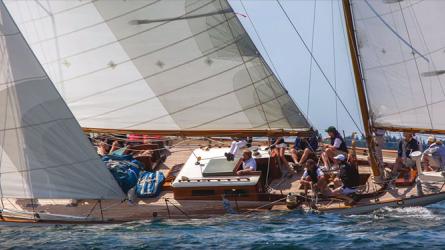 Sailing in the Eggemoggin Reach Regatta.