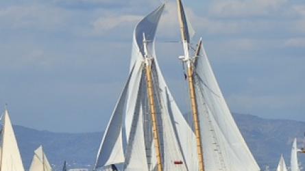 SILVER HEELS, a 42' Murray G. Peterson Coaster-type schooner.