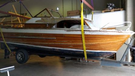 Melaisa De Lux undergoing full restoration at Wilenius Shipyard Porvoo, Finland