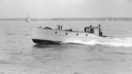 MY GIRL, William H. Hand Jr. power cruiser.