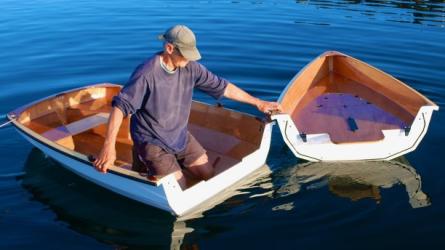 PT Watercraft 's PT 11 nesting dinghy assembles in or out of the water