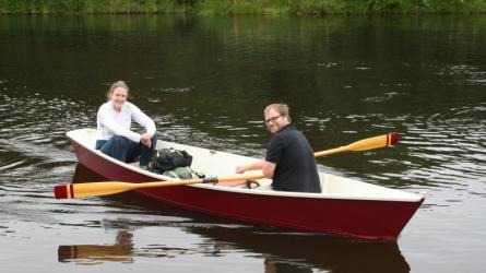 Growler-Transom stern canoe