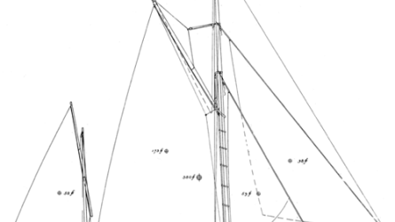 22' 11" Yawl BLUE MOON profile