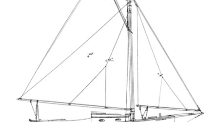 26' Gaff Sloop profile