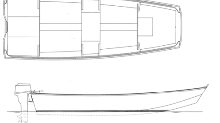 15' 9" Garvey, BEN profile and overhead