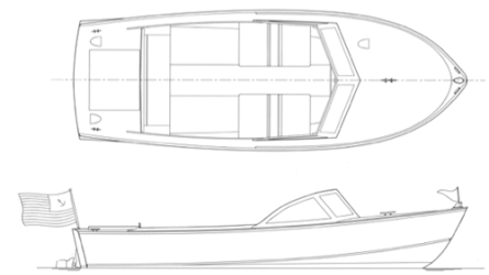 21' Pretty Marsh Runabout profile