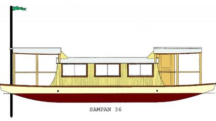 Sampan 36 Houseboat