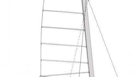 Sail Plan of the Sharpie Cat 42