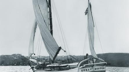 SPRAY sails near Sydney, Australia.