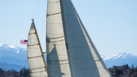 Under sail