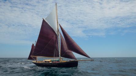 MARTHA PRIMROSE under full sail