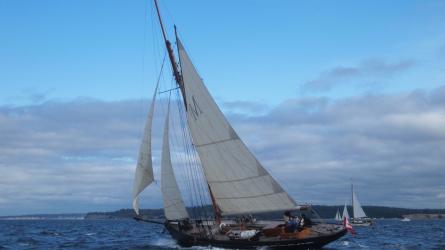 CARLOTTA was designed and built by W.H. Halford in Gloucester, England.