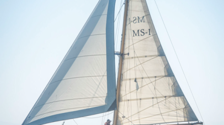 Coming across the finish line 