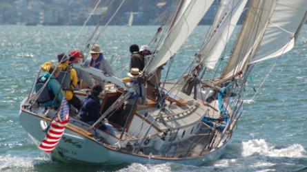SCORPIO during the 2008 Great Schooner Race. Photo: Latitude / Andy © 2014 Latitude 38 Publishing, LLC