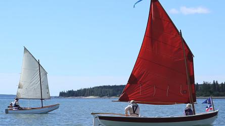 Small boats.