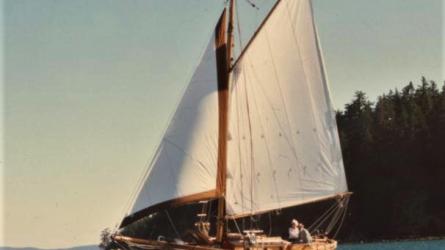 Wynfall sailing off Lopez Island