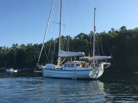 1986 custom built Covey Island 38' Pilothouse Yawl