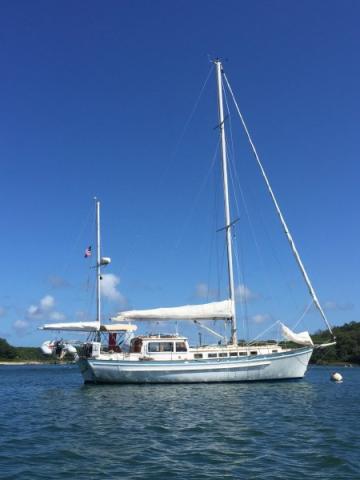 AURA III, 1986 custom built Covey Island yawl 