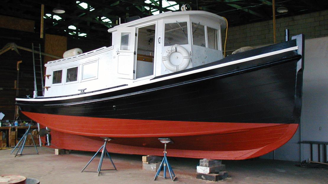 The 34’ tugboat C.L. CHURCHILL.