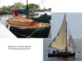 Design 077 sailing from Green Bay, Michigan, 2014