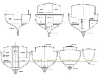 Deben 4.75-Tonner Interior Sections