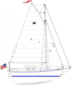 Deben 4.75-Tonner Sailplan