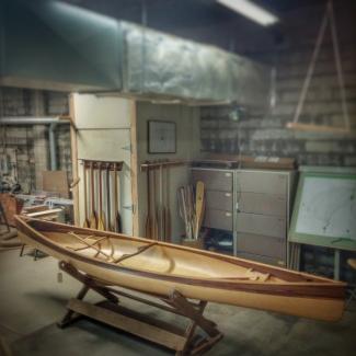 Cedar Strip Canoe from Ashes Still Water Boats
