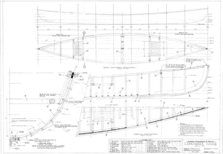 Page one of Simon Watts' canoe plans