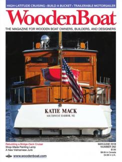 KATIE MACK as cover girl, WoodenBoat No. 262. Photo: Alison Langley.