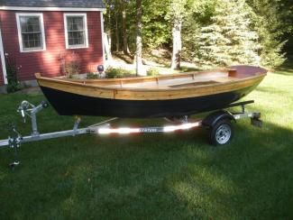 Dory skiff from the port side.