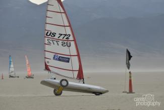 Me competing at the Landsailing World Championships at Smith Creek Nevada 2014 in the International 5.6 Mini Class